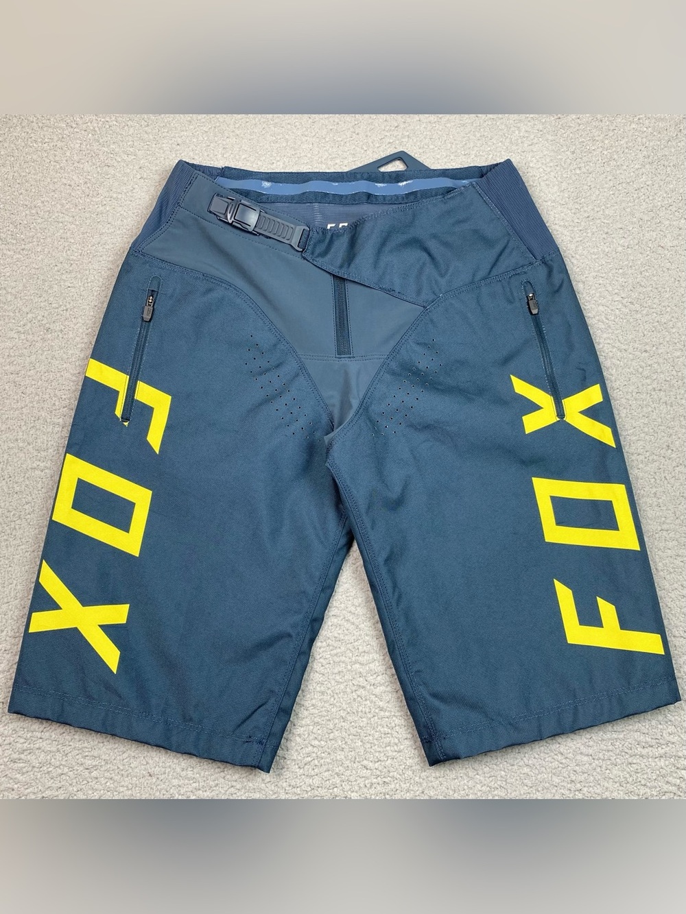 Fox Racing Demo DH Shorts Men's Sz 30 Blue Downhill MTB Mountain Bike Mesh Lined